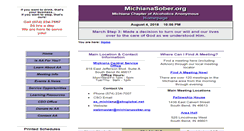 Desktop Screenshot of michianasober.org